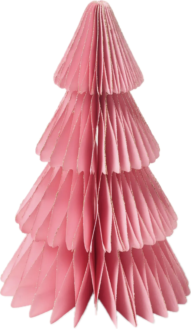 Papieren Kerstboom Roze