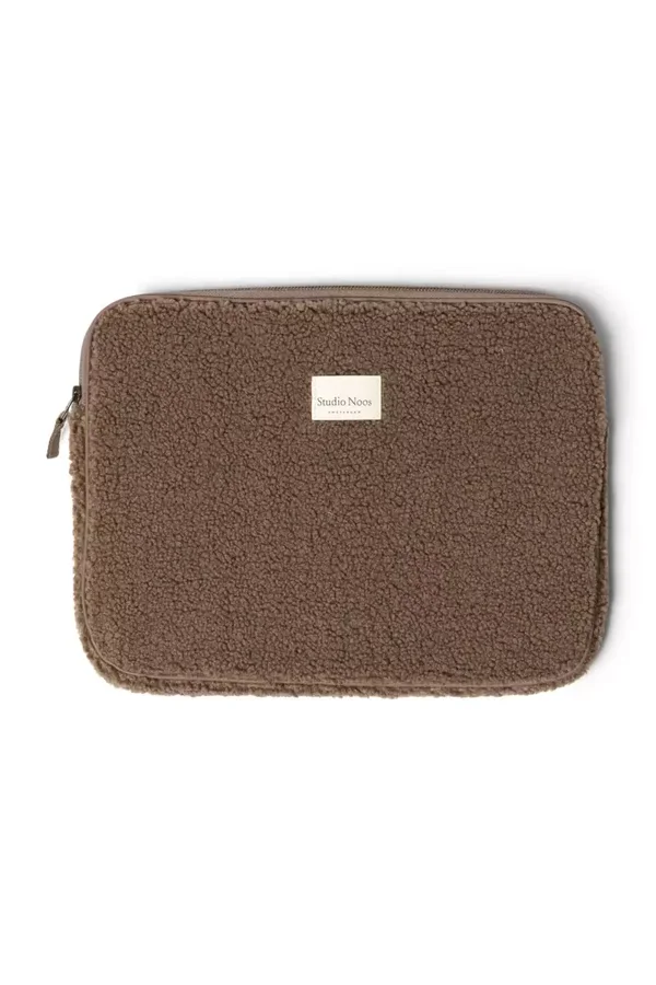 Studio Noos | Brown Teddy Laptop Sleeve | 15inch
