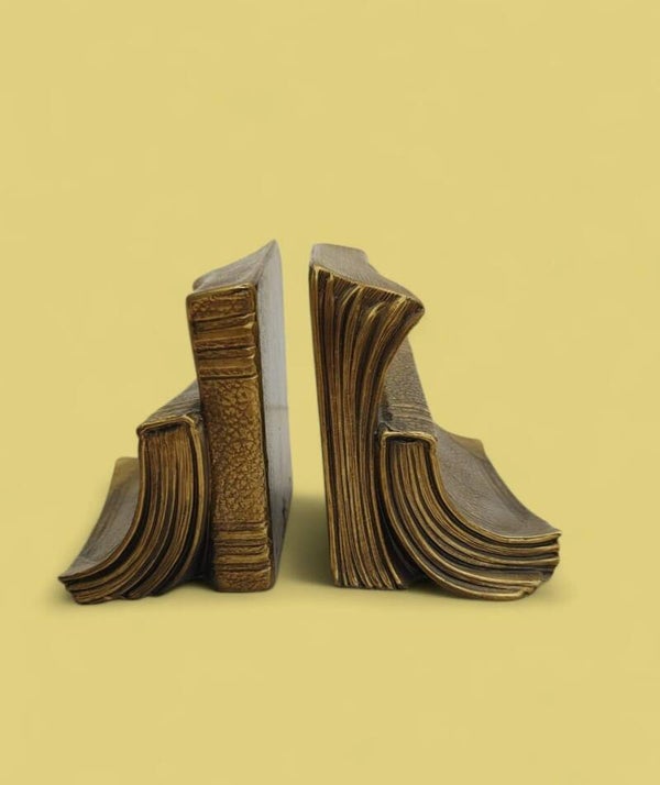 169) vintage bronzen boekensteunen