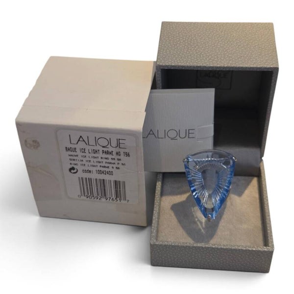 Prachtige zilveren ring Ice Light van Lalique