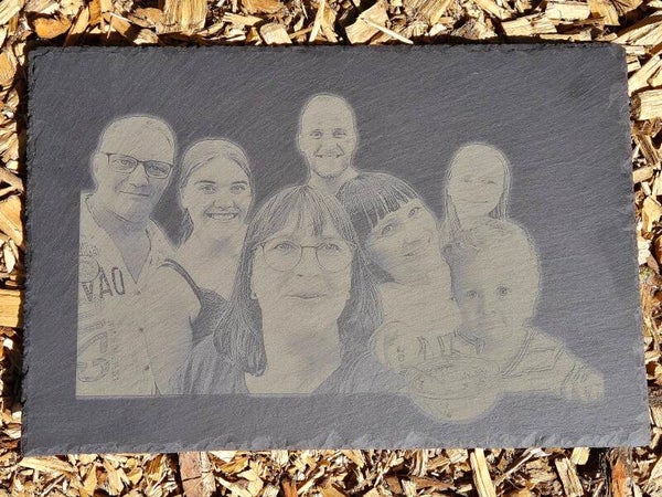 Schiefertafel Rechteck, 30x20 cm Personalisierbar