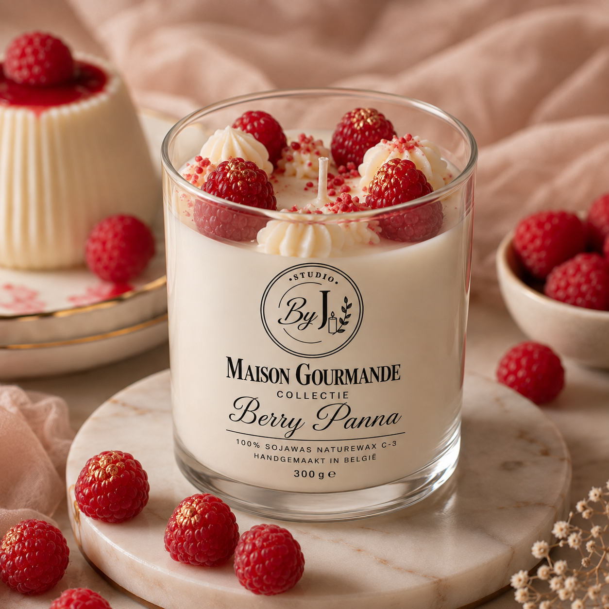 Berry Panna geurkaars 300 g