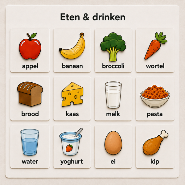 🍎 Eten & drinken – 12 magneten