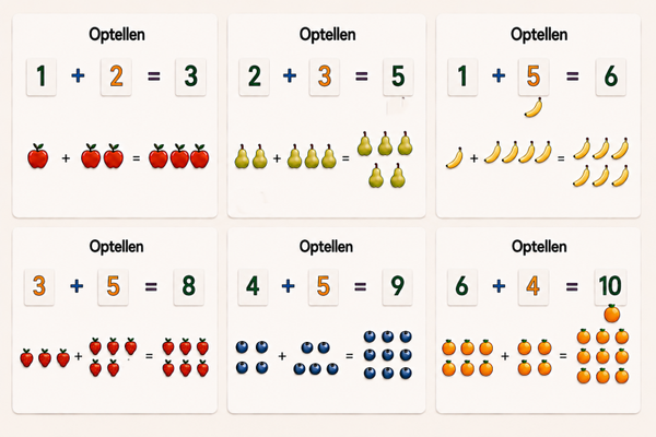 ➕ Optellen – 24 magneten