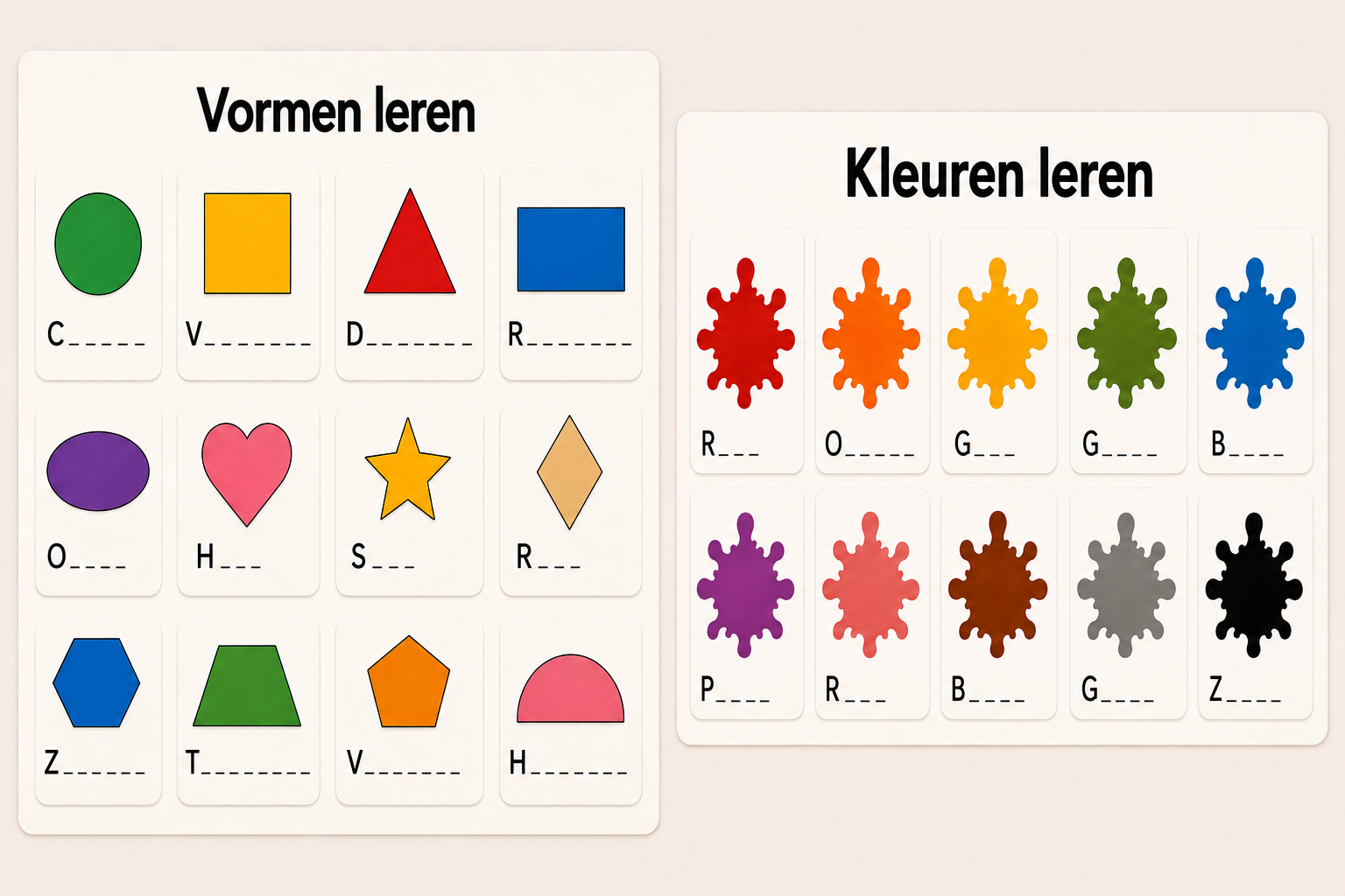 Bundel: kleine leercollectie 22 magneten