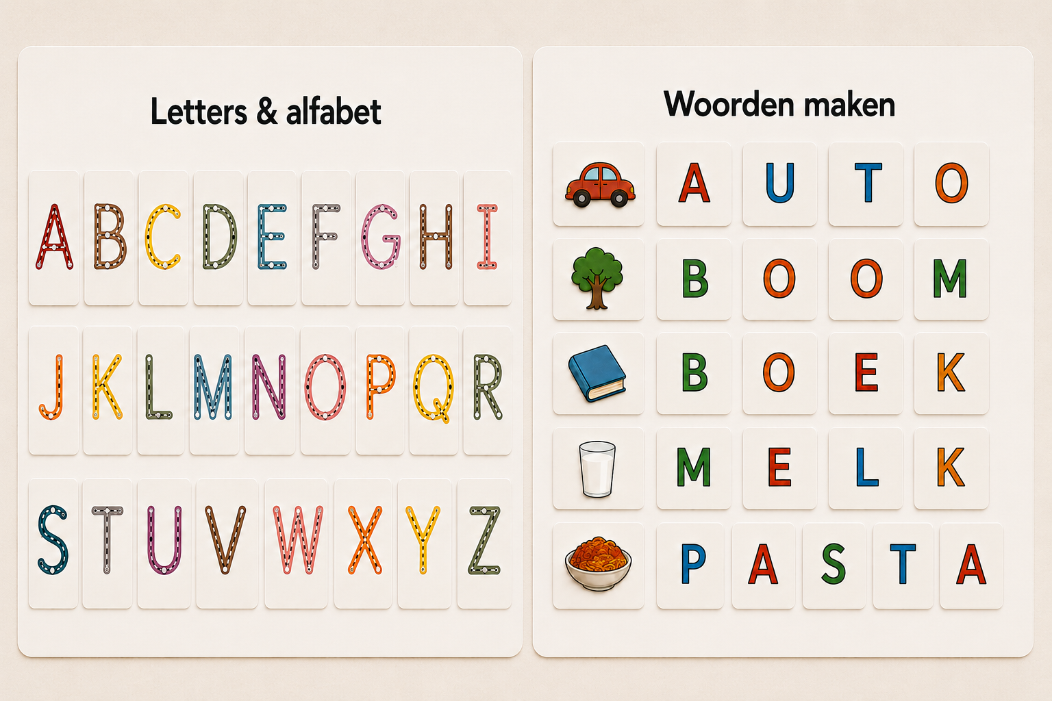 Bundel: taal & letters 52 magneten