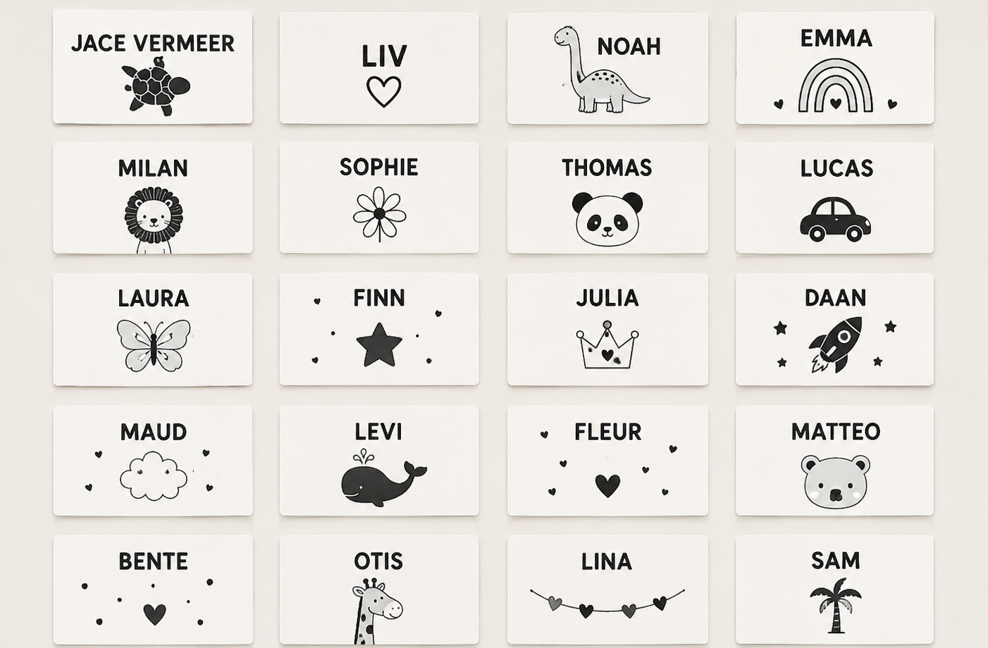Mini: 12 stickers
