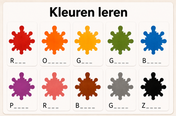 🌈 Kleuren leren – 10 magneten