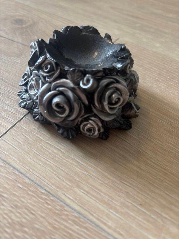 Kugelhalter Blume Silber