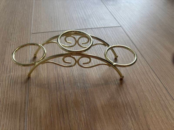 3er Kugelhalter Gold