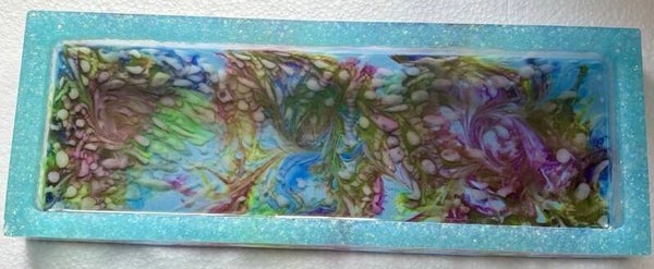 Handmade Coral Reef Bloom Resin Tray – A Unique Statement Piece