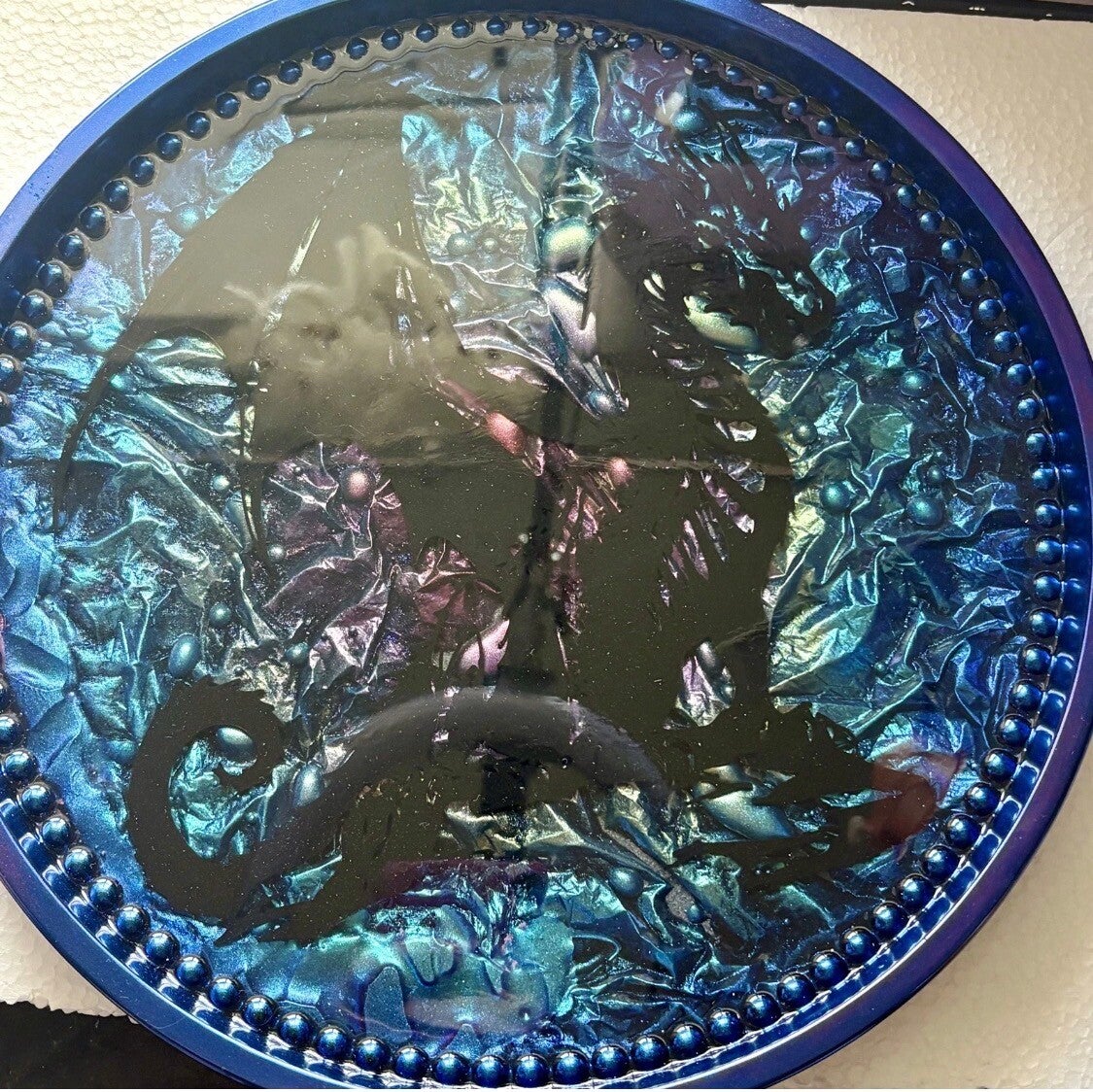 Dragon Resin Serving Tray – A Bold Fusion of Art and Function