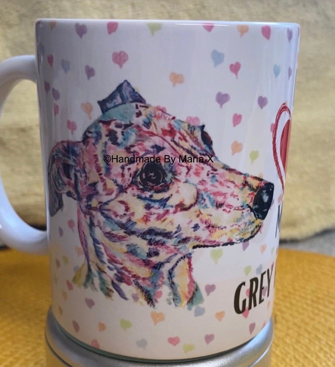 Beautiful Grey Hound Mug - Made to order just for you
