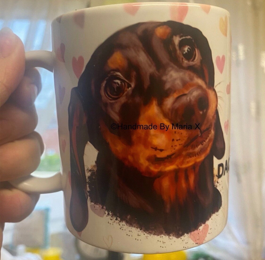 Beautiful Dachshund Mug- Made to order just for you