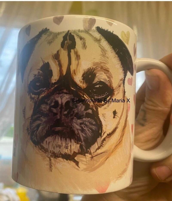 Beautiful Pug Handmade Mug – A Perfect Gift for Dog Lovers!