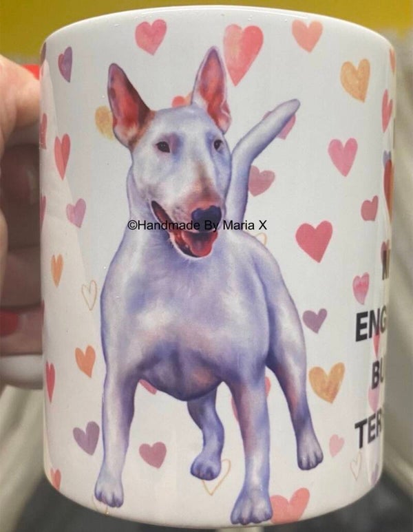 Beautiful Engliush Bull Terrier Mug - Made to order just for you