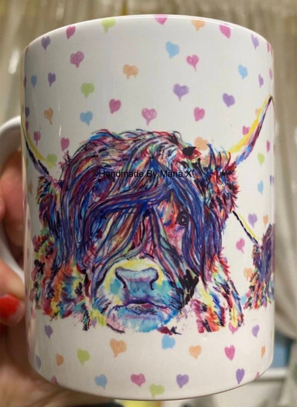 Highland Cow Handmade Mug – Made to Order Just for You!