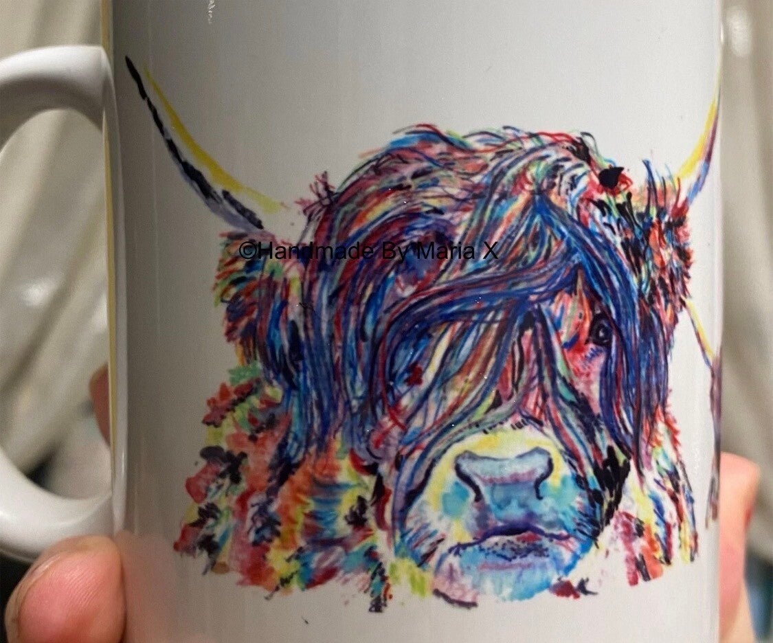 Highland Cow Mug – Made to Order Just for You!