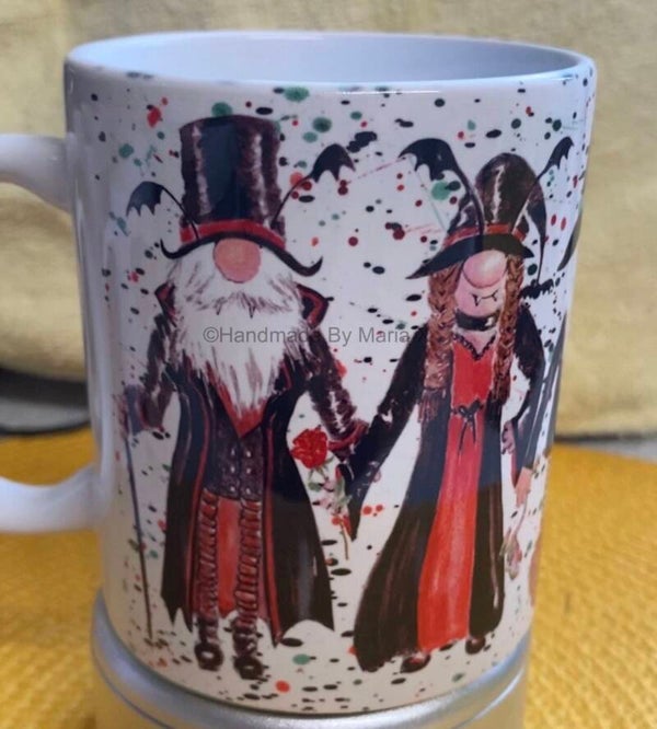 Vampire, Witch, Devil Couples Mug - Made to order just for you
