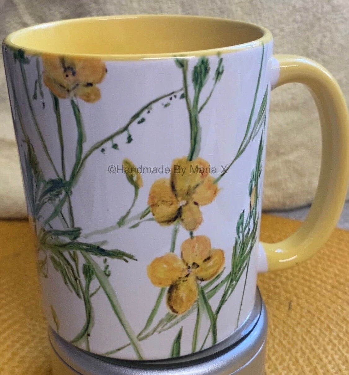 Beautiful Floral Handmade Mug – Made to order just for you