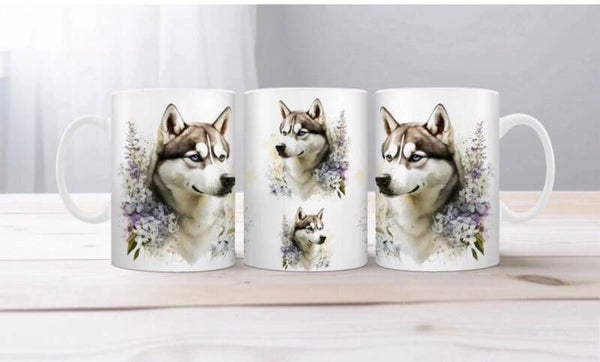 Husky/Malamute Floral Mug – The Perfect Gift for Dog Lovers! #9