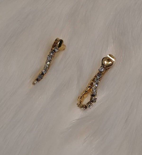 oorbellen glitter (goud)