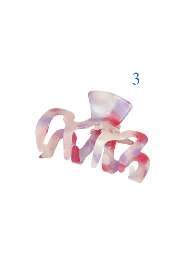 Haarclip gedraaid diverse kleuren