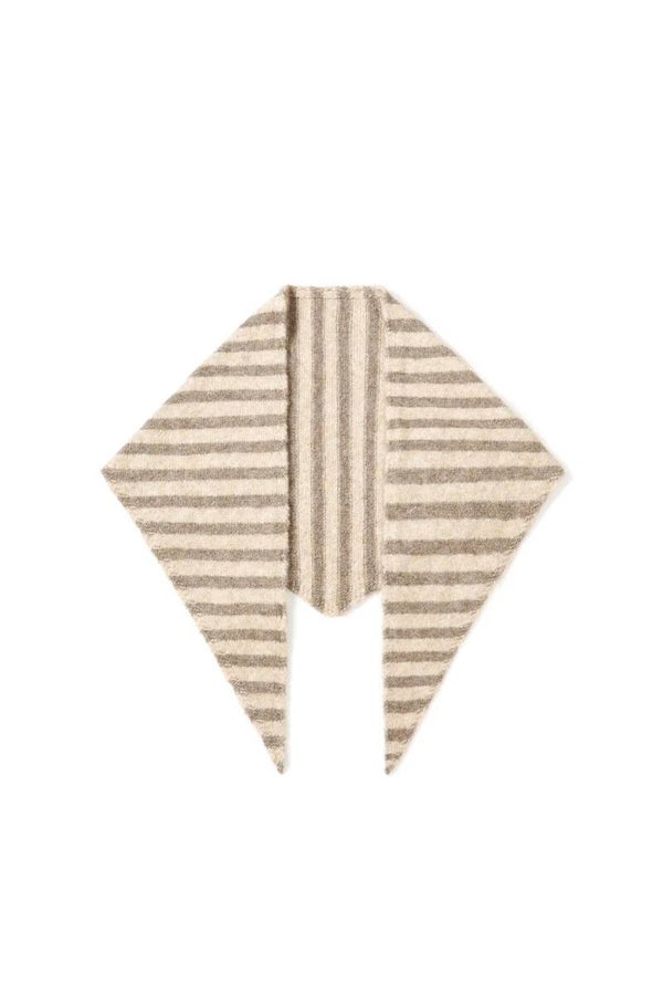 Sjaal streepjes beige