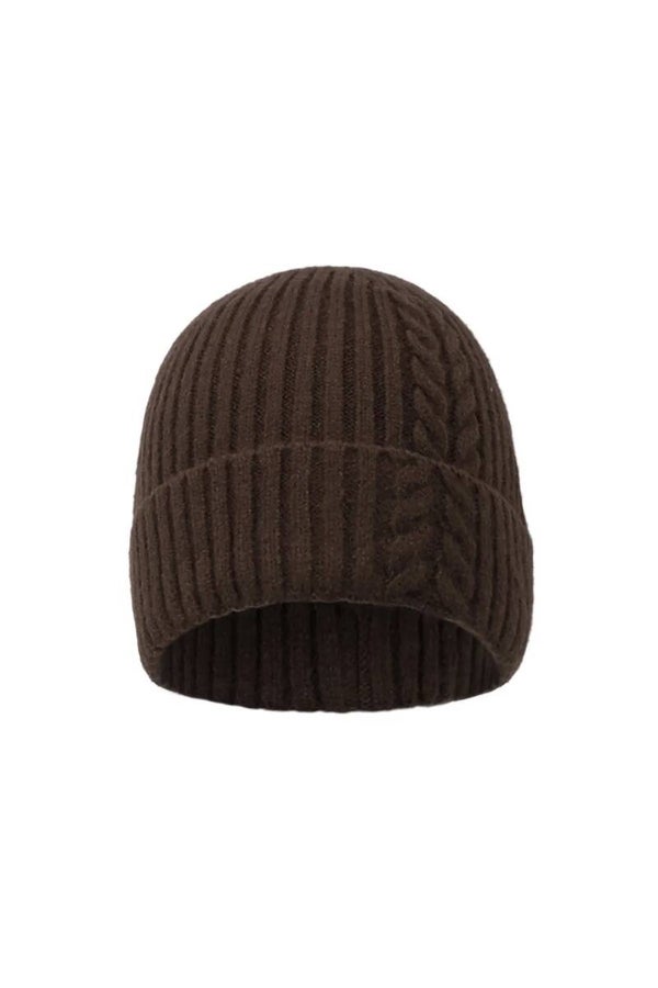 Muts bruin gebreid
