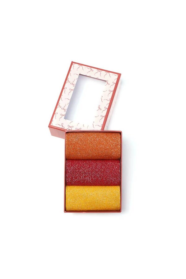 Glitter sokken in cadeaubox