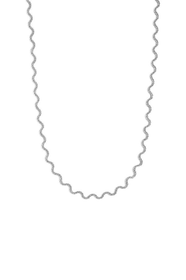 Ketting golvend zilver