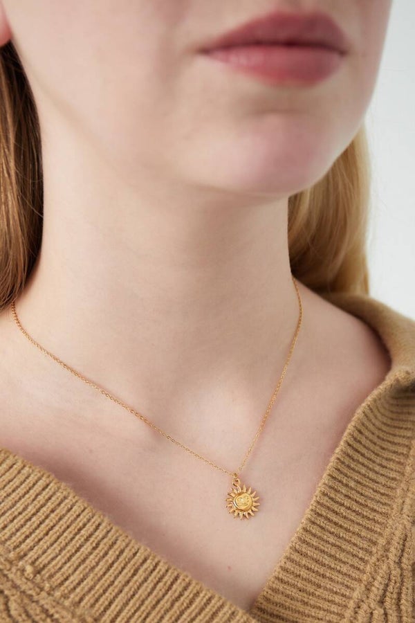 Sun necklace fine