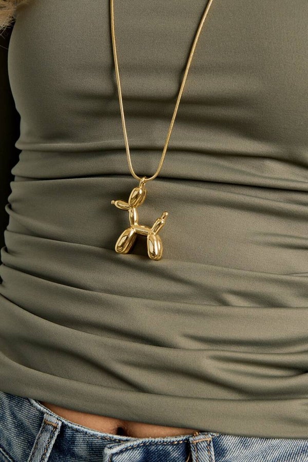 Lange ketting met ballonhond