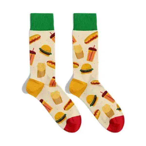 Sokken fastfood diverse maten