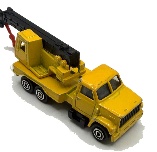 Majorette #285 Tandem Axle Crane Yellow France 1:100 Scale