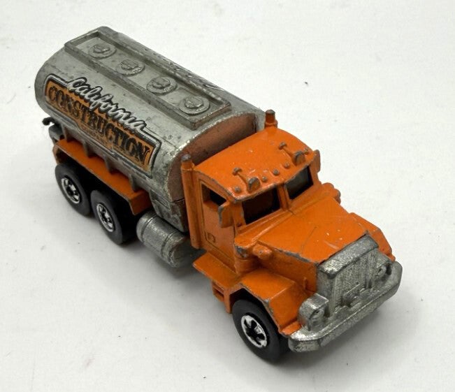 1979 Hot Wheels Peterbilt California Construction Truck Orange Diecast Malaysia