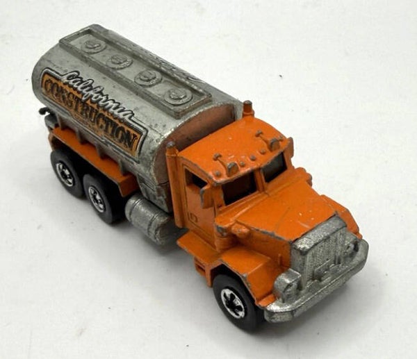 1979 Hot Wheels Peterbilt California Construction Truck Orange Diecast Malaysia