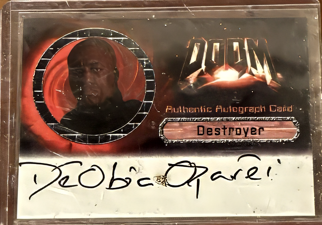 Deobia Oparei as Destroyer 2005 Artbox DOOM Autograph Card Auto