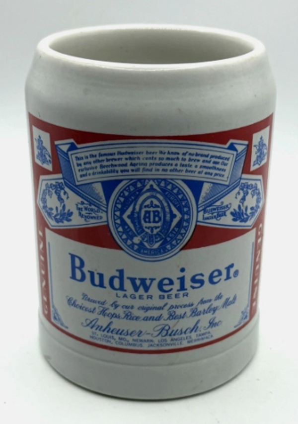 Vintage Ceramarte Budweiser 16oz Mug