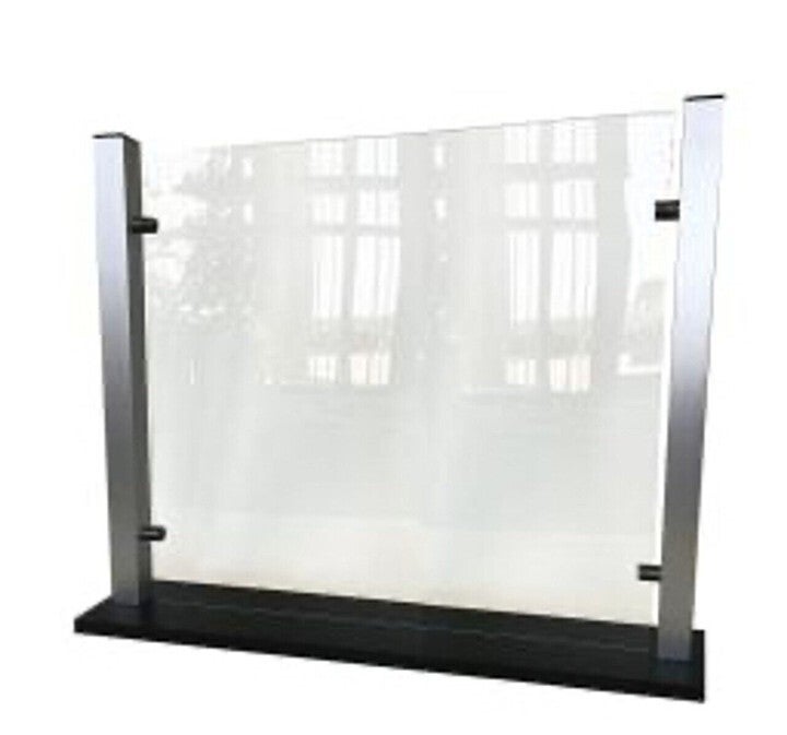 Ghent Partition 24"H x 30"W x 6"D Countertop Plastic Shield / "Sneeze Guard