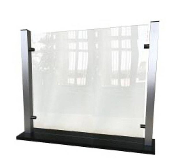 Ghent Partition 24"H x 30"W x 6"D Countertop Plastic Shield / "Sneeze Guard