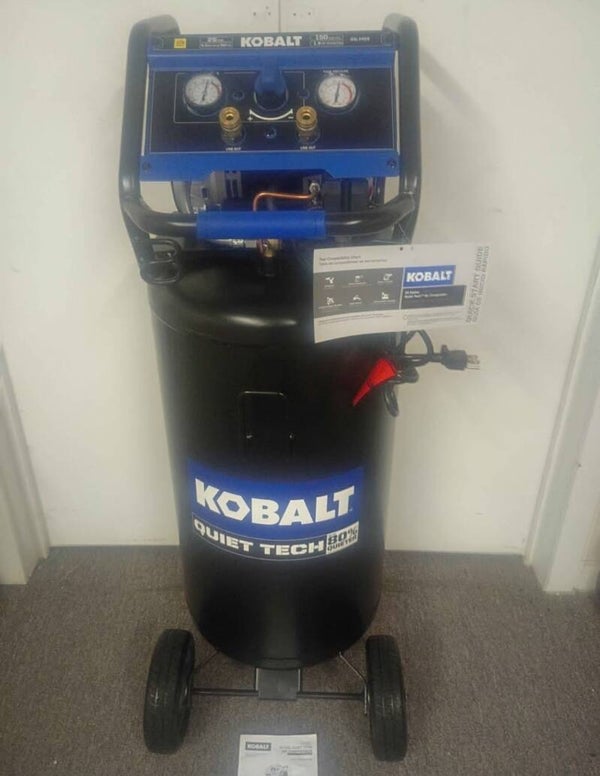 Kobalt Quiet Tech 26 gal. Portable Electric  150 PSI Verticsl Air Compressor