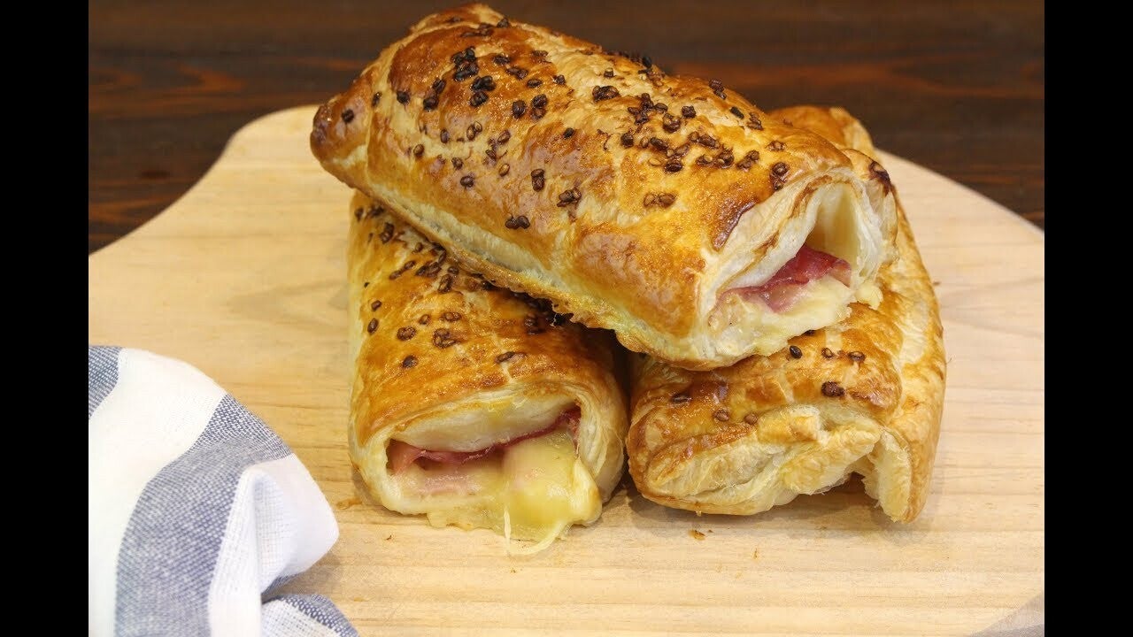 Napolitanas de jamon y queso