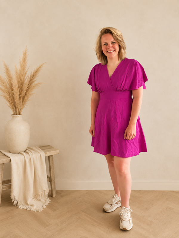 Jurk | Luna magenta