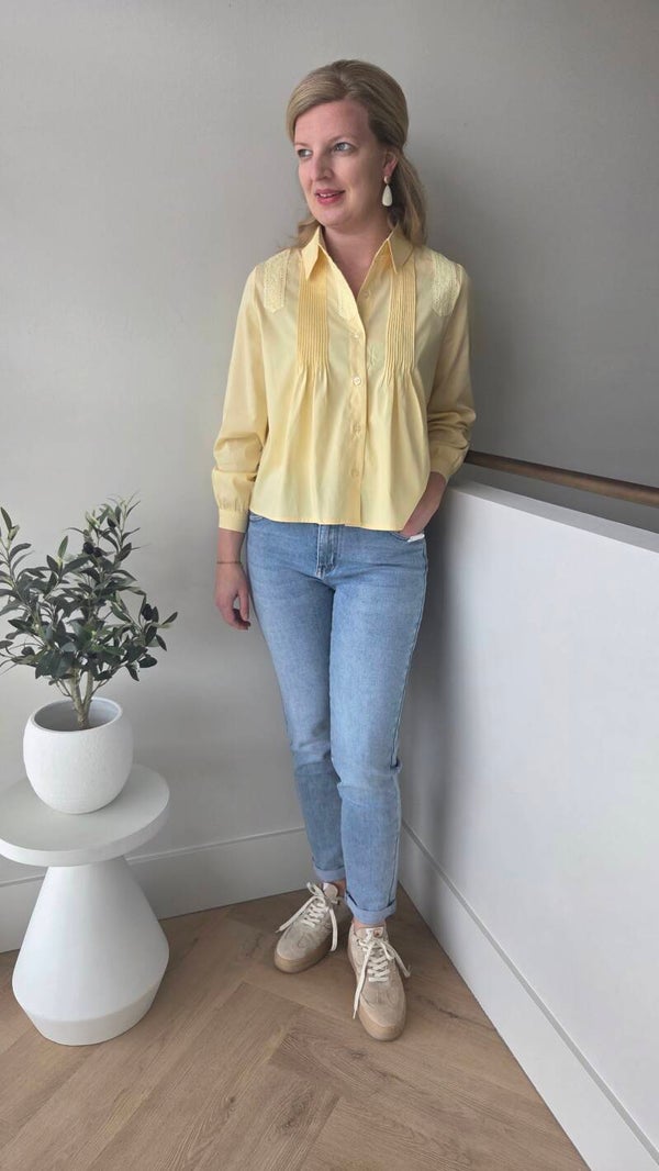 Blouse Azzurro geel