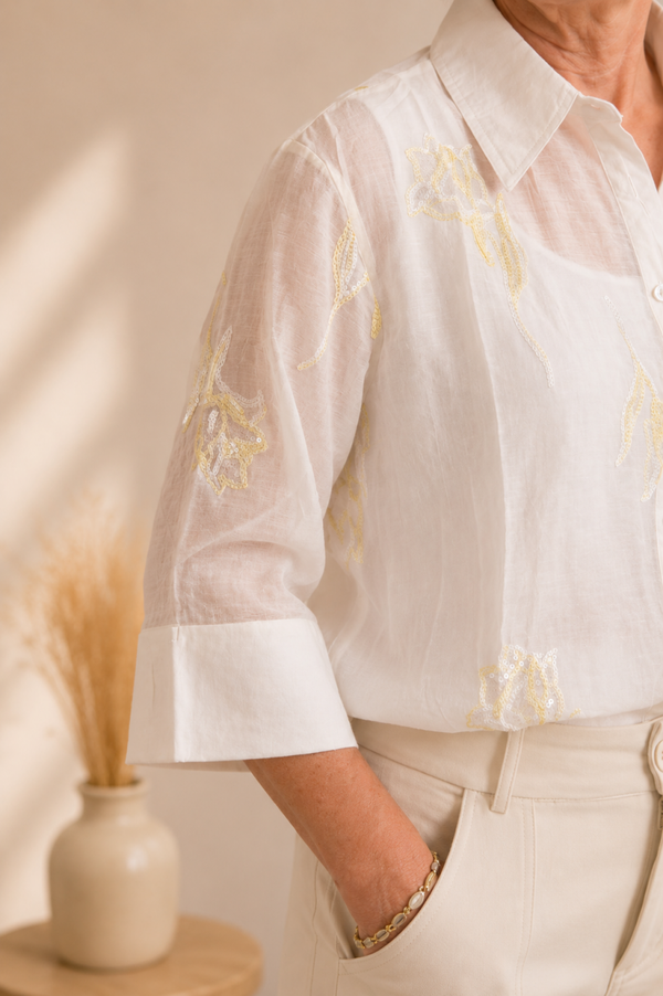 Blouse | Anna yellow