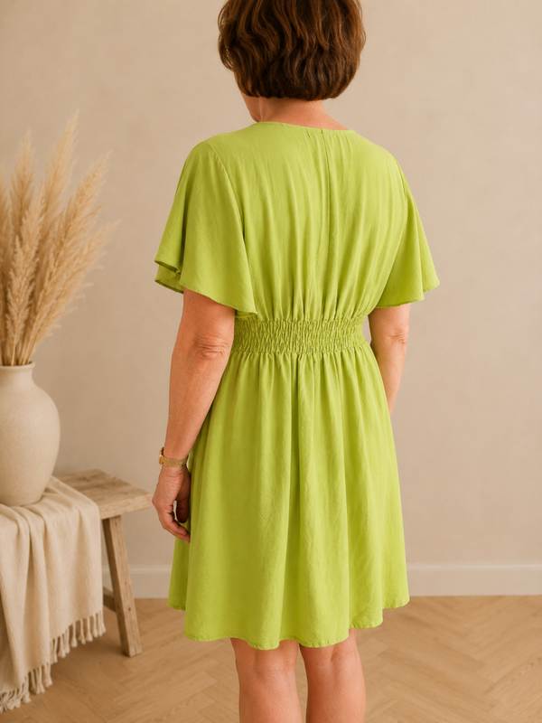 Jurk | Luna lime green