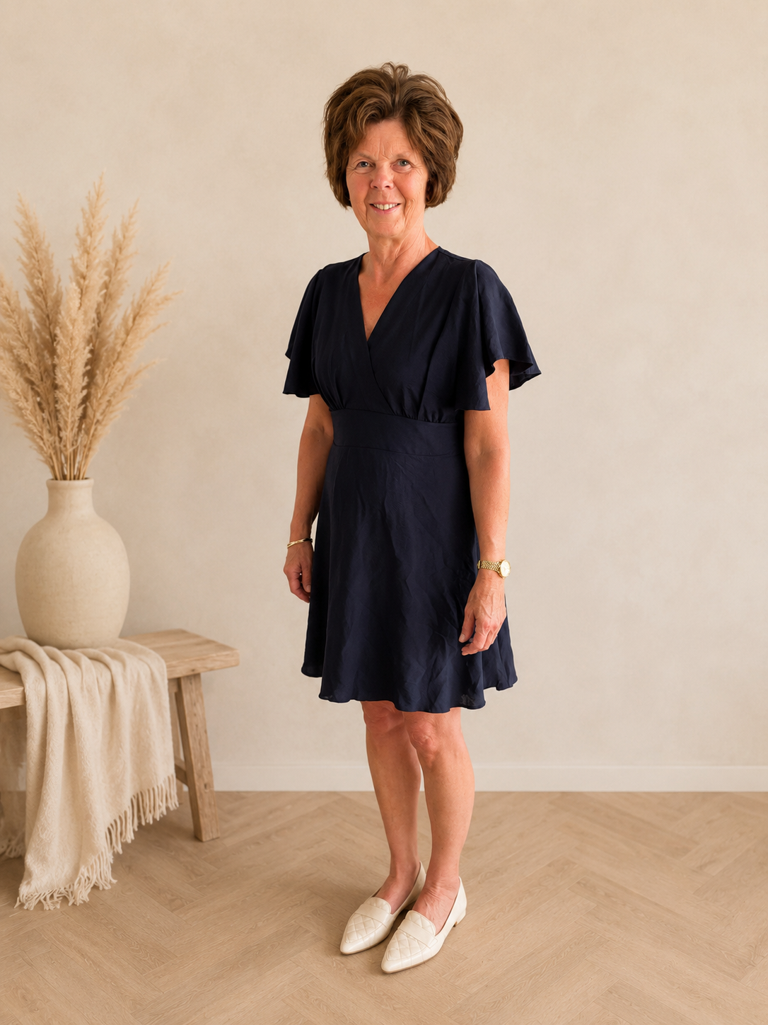 Jurk | Luna donkerblauw