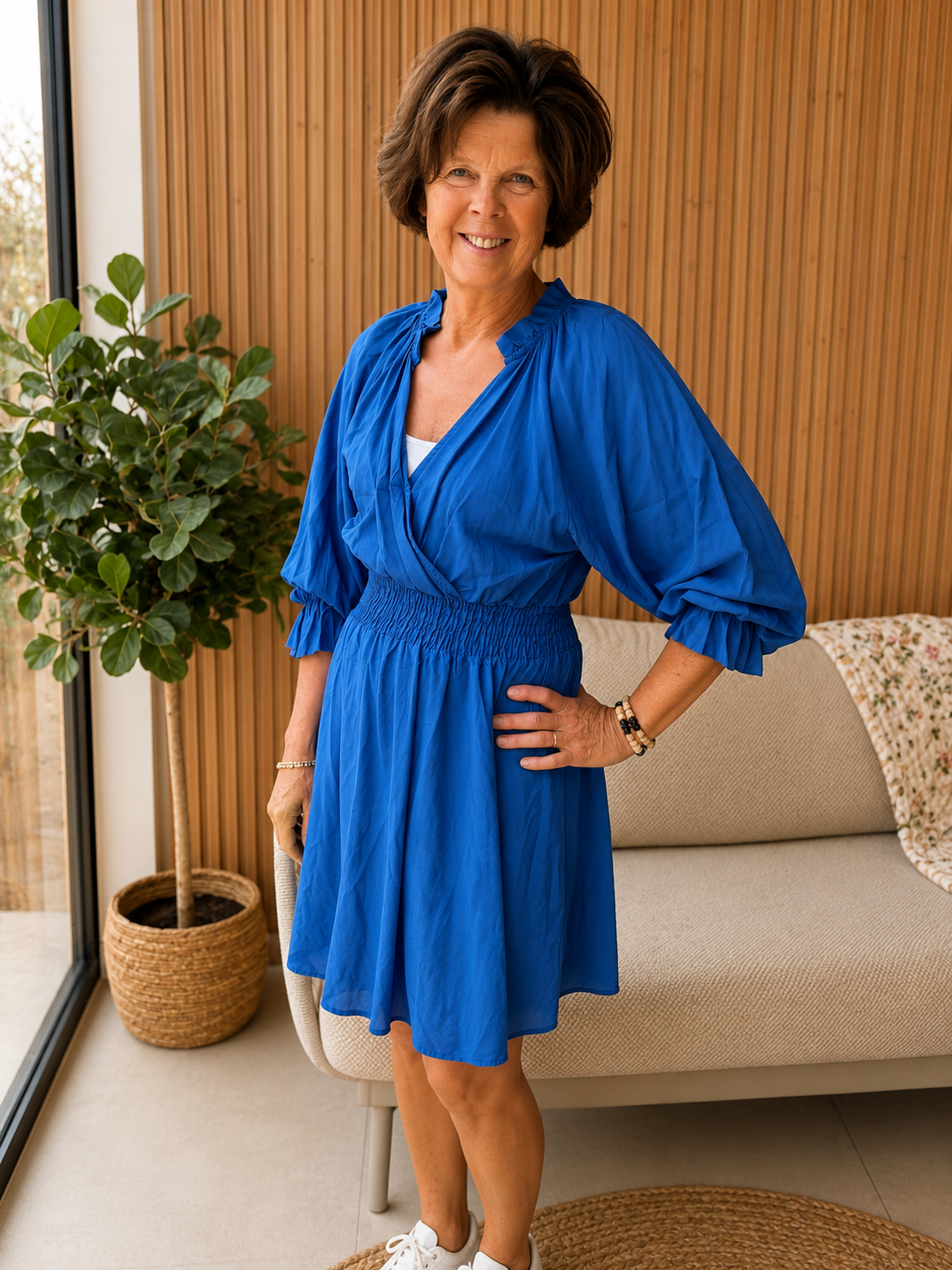 Jurk | Azzurro cobalt