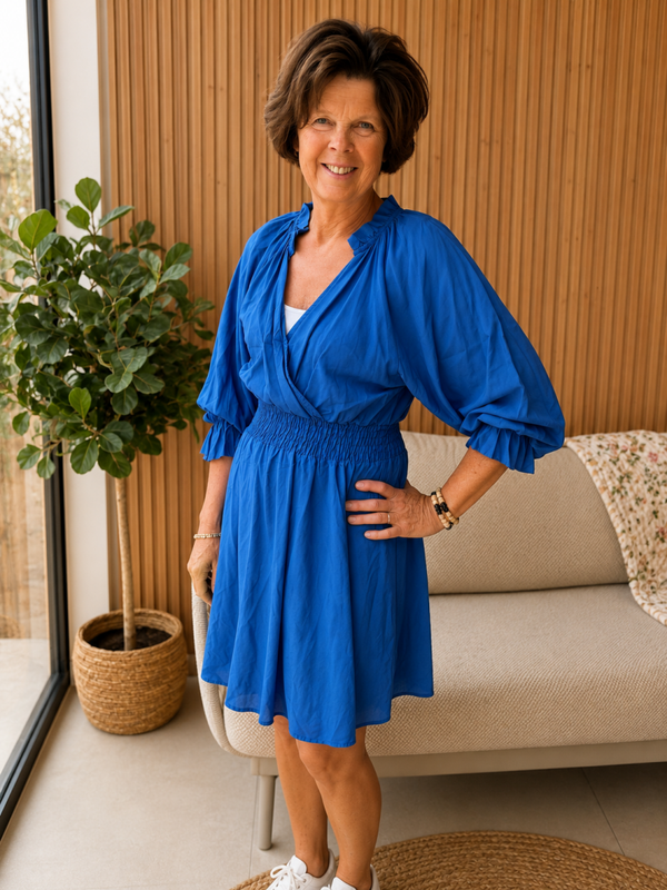 Jurk | Azzurro cobalt